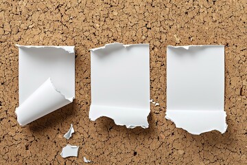 stickers on a cork board