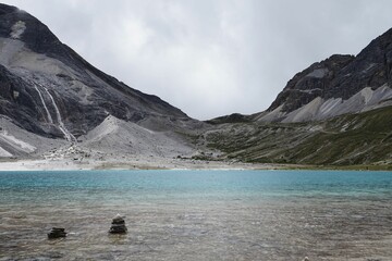 Scenic shot of the milk sea in Daocheng Yading national park, Sichuan, China