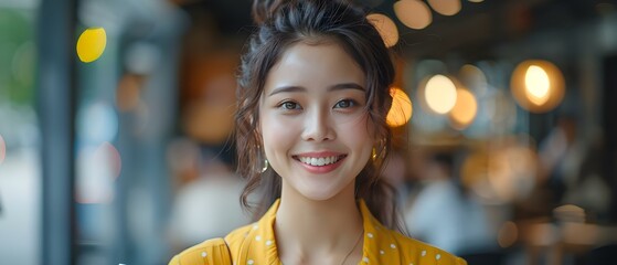 HR Professional Evaluating a Candidate's Resume with a Welcoming Smile. Concept Human Resources, Recruitment, Candidate Evaluation, Resume Screening, Professional Smile