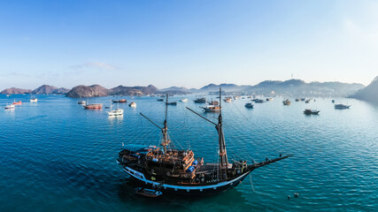 Labuan Bajo Harbour. Where the Komodo Dragon trip begin. Labuan Bajo is a fishing town located at...