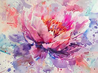 abstract peony background