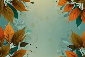 Abstract autumn leaves background