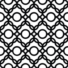 Seamless geometric pattern with circles
