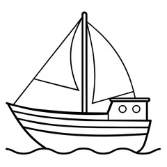 ship vector illustration