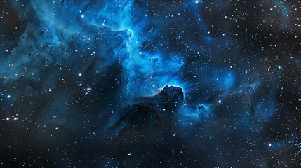 AI generated illustration of a starry night sky in space with no human presence