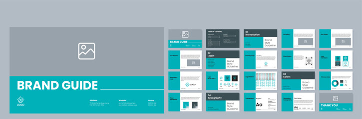 Brand Guidelines Template - obrazy, fototapety, plakaty