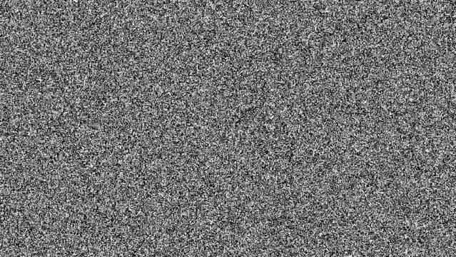 No signal screen. abstract noise of analog television. no connection black and white flickering screen