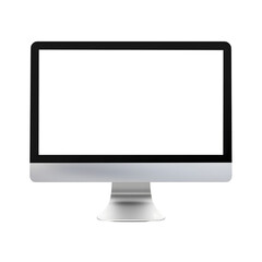 computer display is blank isolated on transparent background Generative Ai.
