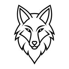 wolf head vector