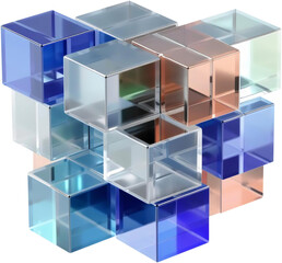 Obraz premium Abstract composition with blocks