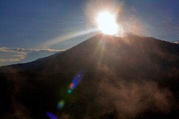The beautiful atmosphere can be seen there watching the sun rise and rise over the peak of Mount...