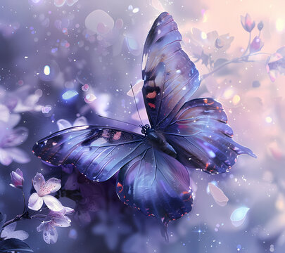 Break Through Butterfly Tumbler Wrap Generated by AI