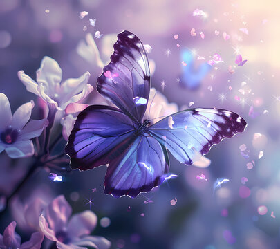 Break Through Butterfly Tumbler Wrap Generated by AI