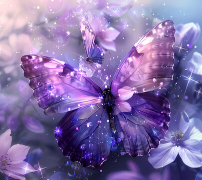 Break Through Butterfly Tumbler Wrap Generated by AI