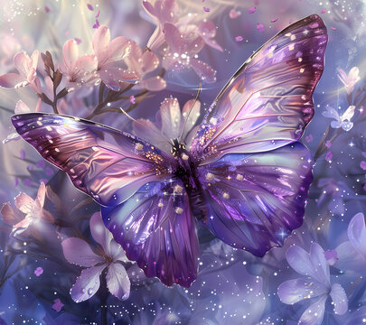 Break Through Butterfly Tumbler Wrap Generated by AI