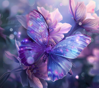 Break Through Butterfly Tumbler Wrap Generated by AI