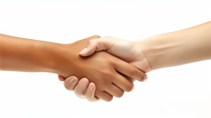 Handshake between two professionals sealing a business deal in a friendly gesture of cooperation and success