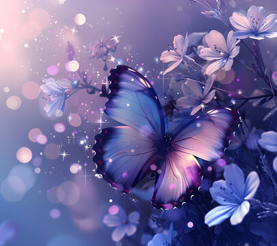Break Through Butterfly Tumbler Wrap Generated by AI