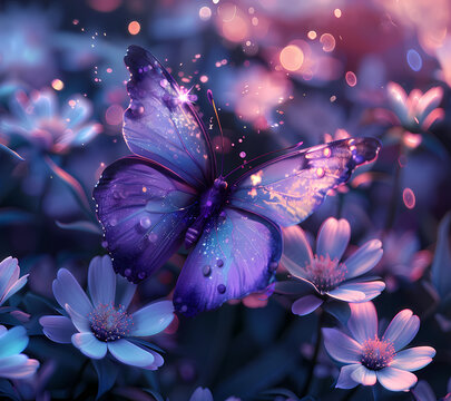 Break Through Butterfly Tumbler Wrap Generated by AI