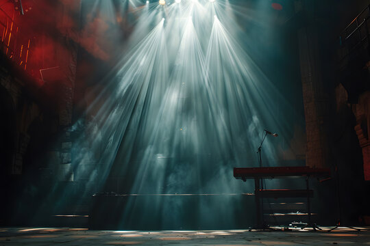 background stage with lights colors