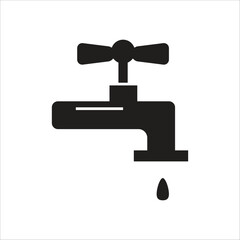 faucet vector icon line template