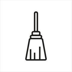 broom vector icon line new