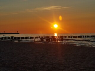 Fototapeta premium sunset at the pier
