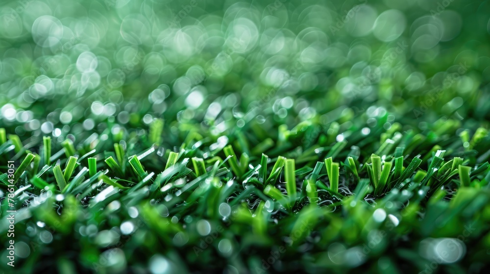 Poster artificial turf pattern in shades of green for background texture