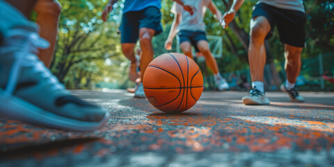 Urban Hoops, basketball hoop and ball