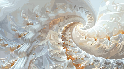 Abstract fractal background Fairy Infinite Spirals com - obrazy, fototapety, plakaty