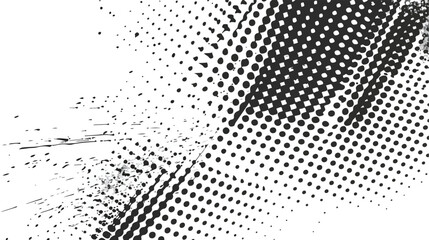 Abstract halftone dotted background. Monochrome patter