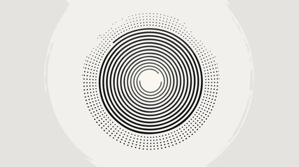 Abstract Hipster Lines Background with geometric circle