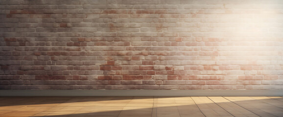 Rustic Charm: Sunlit Brick and Wood Interior