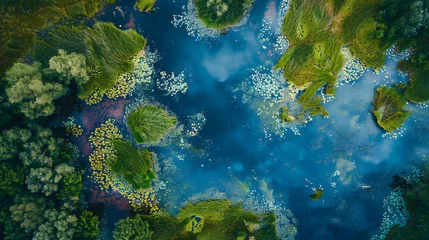 Foto op Plexiglas Aerial view of wetland © Ashley