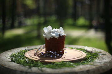 Easter in Ukraine. Easter cake