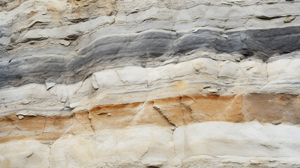 rock layers, sedimentary rock soil, cut texture background rock surface