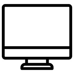 lcd screen icon, simple vector design