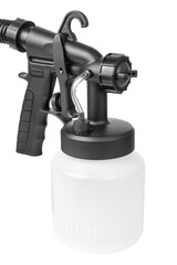 Paint spray gun on white background