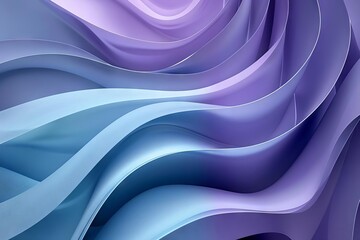 elegant curved lines in shades of blue and purple modern abstract wavy background design - obrazy, fototapety, plakaty
