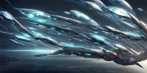 abstract blue crystal background