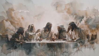 Jesus preached the Lord's Supper with his disciples