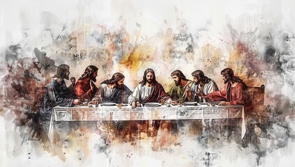 Jesus preached the Lord's Supper with his disciples