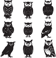 set of owls