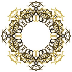 frame with floral ornament