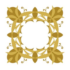 abstract floral frame