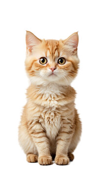 munchkin cat isolated on transparent background