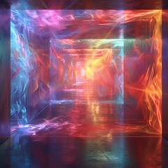 Diffusion coefficients visualized in a colorful smoke chamber experiment
