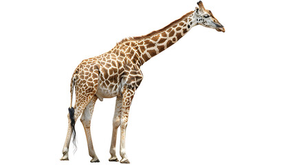 giraffe on white