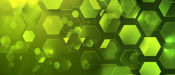 Obraz na płótnie Canvas bstract bright green hexagon geometric shapes vector background. Modern simple geometric shapes texture template design.. Medical science futuristic technology.