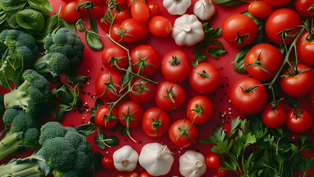 Photo vegetables tomato close-up